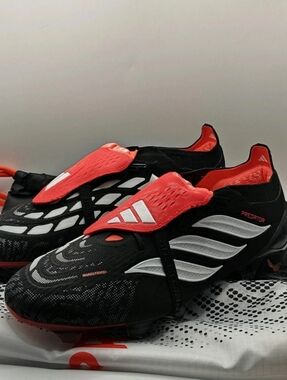 adidas Predator Elite FT FG Soccer Cleats Men's Black White Red JS0375 W/Box